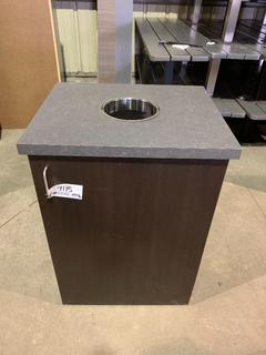 1-Door Towel Drop, 25"x 21.5"x 37.5".