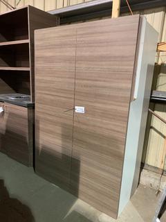 2-Door Base Cabinet, No Top, 38.75"x 19.25"x 30.75".