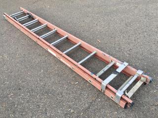 24' Fiberglass Extension Ladder.