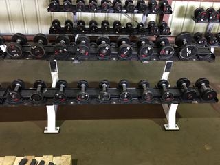 Hammer Strength Dumbbell Rack w/ GP 10lbs - 30lbs Dumbbell Set.
