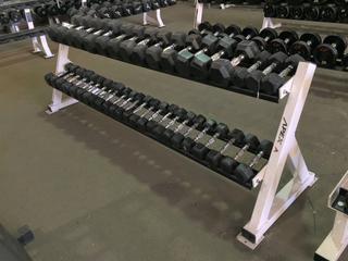 Apex Dumbbell Rack w/ Hampton 8lbs - 45lbs Dumbbells.