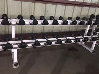Apex Dumbbell Rack w/ 10lbs Dumbbells.