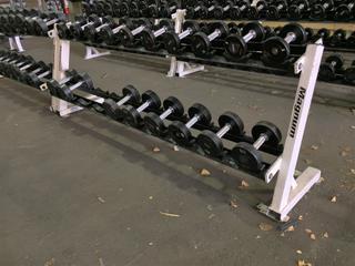 Magnum Dumbbell Rack w/ GP 5lbs - 27.5lbs Dumbbell Set.