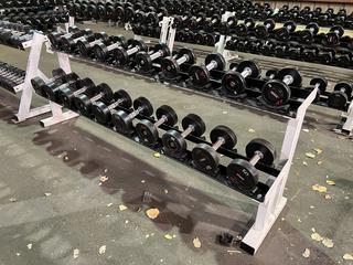 Dumbbell Rack w/ Dumbbells.