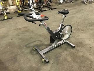 Keiser M3 Spin Bike c/w Self-Tensioning Poly V-Belt Drive & Monitor. S/N 121010-28442.