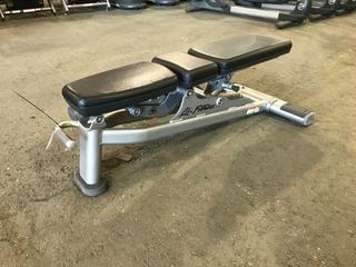 Life Fitness Adjustable Bench.