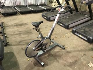 Keiser M3 Spin Bike c/w Self-Tensioning Poly V-Belt Drive & Monitor. S/N 130314-44218.