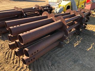 Qty Of (9) 10ft Screw Piles w/ 6in Head