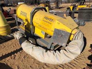 2011 Wacker Neuson HI400 Portable Indirect Fired Diesel Heater w/ 57US Gal Cap, (1) Duct Hose And (3) 12in Outlets