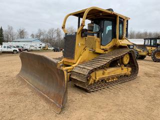  1998 Caterpillar D6M LGP Crawler Dozer C/w 153in 6-Way Dozer, Sweeps, Side And Rear Screens, AC Cab, Carco 50A Winch, 32in Quad (CUAD) Rail SBG Pads, U/C 80%, Cat Data Link. Showing 13,810hrs. SN 04JN00863 *See Work Orders In Documents Tab*