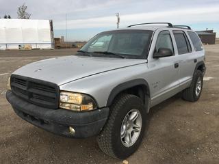 2002 Dodge Durango R/T 4x4 SUV c/w V8 5.9L, Auto, A/C, Tow Hitch Receiver, After Market Muffler, Stereo, Cold Air Intake, Heated Seats, Showing 290,827 Kms, VIN 1B8HS78Z42F170107
