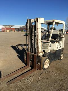 1981 Hyster S80E BCS Forklift c/w LPG Power, 2 Stage Mast, 48" Forks, Showing 3481 Hours, S/N C4T1870B