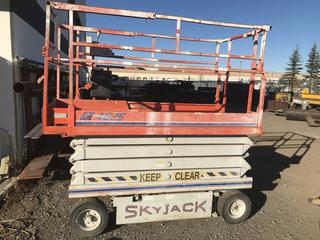 Selling Off-Site - Skyjack 26' Scissor Lift Location 5982 86 Ave SE Calgary, AB. Please call Keith For Further Information 403-512-2504.