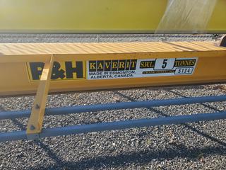 Selling Off-Site - P&H 5 Ton Electric Overhead Crane 27'- 6 5/9" Span, 460 V 20' of Lift. Location 5982 - 86 Ave SE., Calgary, AB. Call Keith For Further Details 403-512-2504.