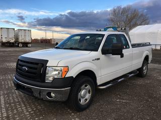 2009 Ford F150 XL Extended Cab 4x4 P/U c/w 5.4L V8 Flex Fuel/Gas, Auto, A/C, Amber LED Roof Light, Tow Hitch Receiver, Spray On Box Liner, Showing 103401 Kms, VIN 1FTVX14V99KB81288