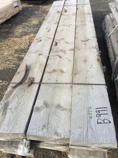 Quantity of Rough Cut Lumber Approximately 12' L 3"x11". Control # 8296.