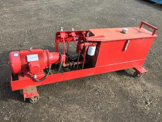 Hydraulic Pump c/w Leeson 10 HP 26.7-25.2/12.6 Amp Motor. Control # 8300.