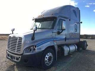 2013 Freightliner Cascadia T/A Truck Tractor c/w DD15 14.8L, Eaton Fuller 13 Spd, A/C, 40,000 LB Rear Axles, Air Ride Susp., 11R22.5 Tires, Showing 1277298 Kms, VIN 3AKJGLDR4DSFA5923. Parts Only