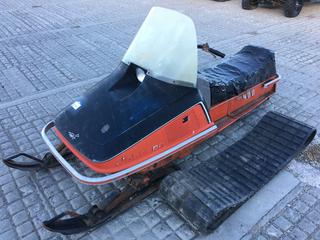 1973 Johnson JX400 Snowmobile c/w Electric Start, Extra 15" Track, Showing 1631 Miles, S/N 031915.