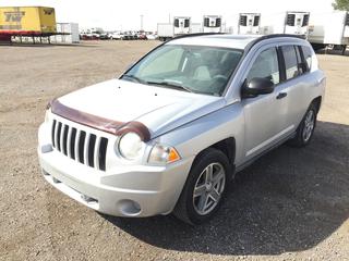 2007 Jeep Compass Sport 4x4 SUV c/w 2.4Ltr 4 Cyl, Auto, A/C, Showing 239,576 Kms, VIN 1J8FF47W17D368211. Requires Repair.