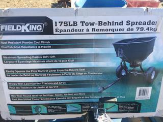 Field King 175lb Tow Behind Spreader.