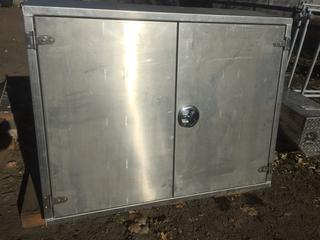 Metal Cabinet 44" x 24" x 60" & Rolling Dolly.