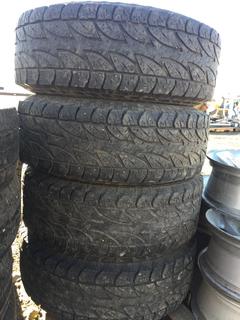 (4) Bridgestone Dueler A/T Tires LT 285/75 R16 122/119 R w/ Rims.