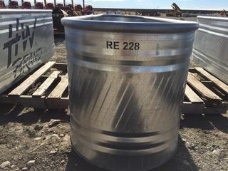 HW Brand Round End Stock Tank (8' Round End & 2' Wide), Model # RE 228.