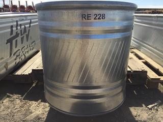 HW Brand Round End Stock Tank (8' Round End & 2' Wide), Model # RE 228.