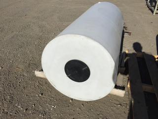  White Poly Water Tank 64"H X 29" Diameter. *Missing Drain Plug*