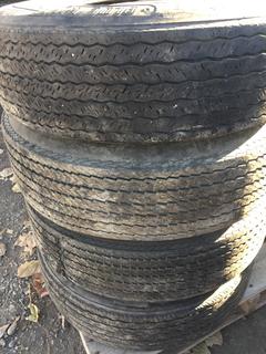 (4) Dayton Thorobred Tires G78-14 w/ Rims.