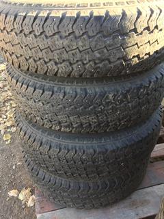 (4) Kumho Road Venture AT Tires LT235/85 R16 120/116Q w/ Rims.