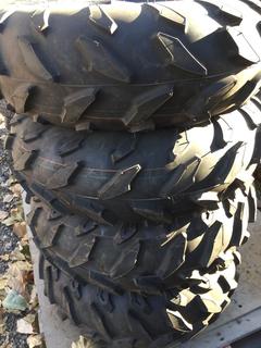 (4) Maxxis Tires AT 25 x 8-12 Tires w/ Rims.