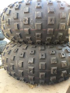 (2) Duro Tires 25 x 12.00 - 9 w/ Rims.