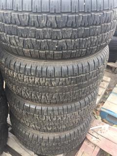 (4) BF Goodrich Radial T/A Tires P275/60 R15 107s M+S w/ Rims.