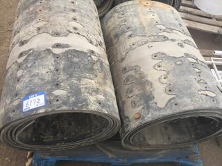 (2) Rolls of Rubber for Feed Bunks, Approximately 32" x 20' Ea.