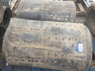 (2) Rolls of Rubber for Feed Bunks, Approximately 32" x 20' Ea.