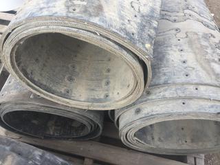 (3) Rolls of Rubber for Feed Bunks, Approximately 32" x 20' Ea.