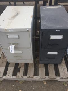 (2) Metal Cabinets 15" x 26" x 29" & 18" x 26" x 29".