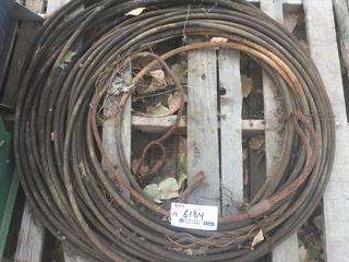 Quantity of 5/8" Steel Cable, Approximately 100',