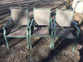 Set of (3) Patio Chairs.