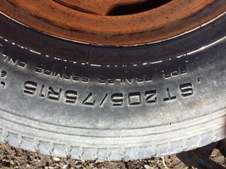 Implement Tire Wheel & Attachment Cargo Carrier ST205/75 R15.