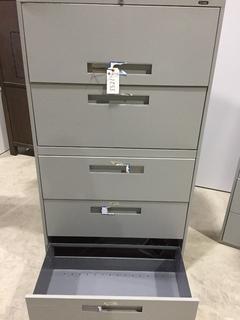 5-Drawer Lateral File Cabinet 36"W x 18"D x 65 1/2"H.