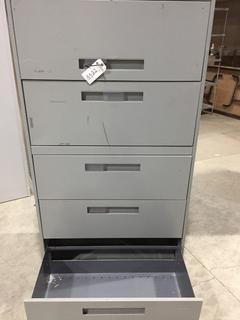 5-Drawer Lateral File Cabinet 36"W x 18"D x 65 1/2"H.