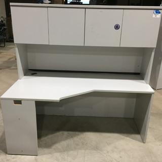 L-Shaped Desk w/ Hutch and File Cabinet 65" x 66" x 65"H.