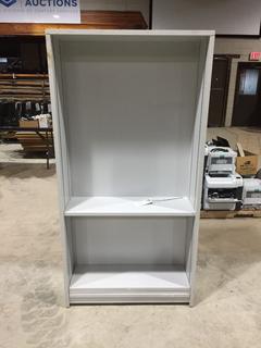 Adjustable Shelving Unit 36 1/4"W x 11 1/2"D x 72 1/2"H.