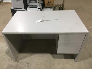 Desk w/ File Cabinet 48"W x 30"D x 29"H.