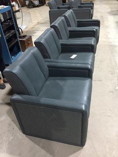 (4) Grey Lounge Chairs.