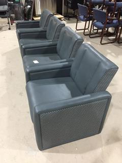 (4) Grey Lounge Chairs.