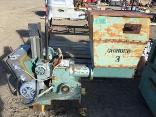 Allsteele Grinder w/ Model 88 Auger 5/1 Hp 3 Phase 230/460 V.